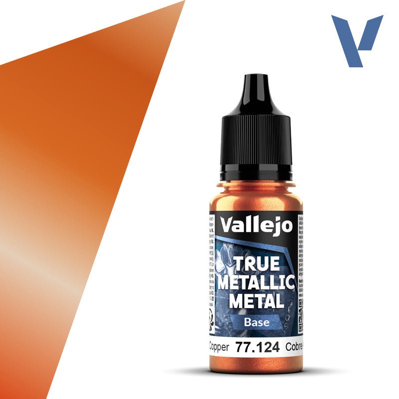 Vallejo TMM Base 124 - 18ml Ancient Copper | Buy Online from The Home Crafters