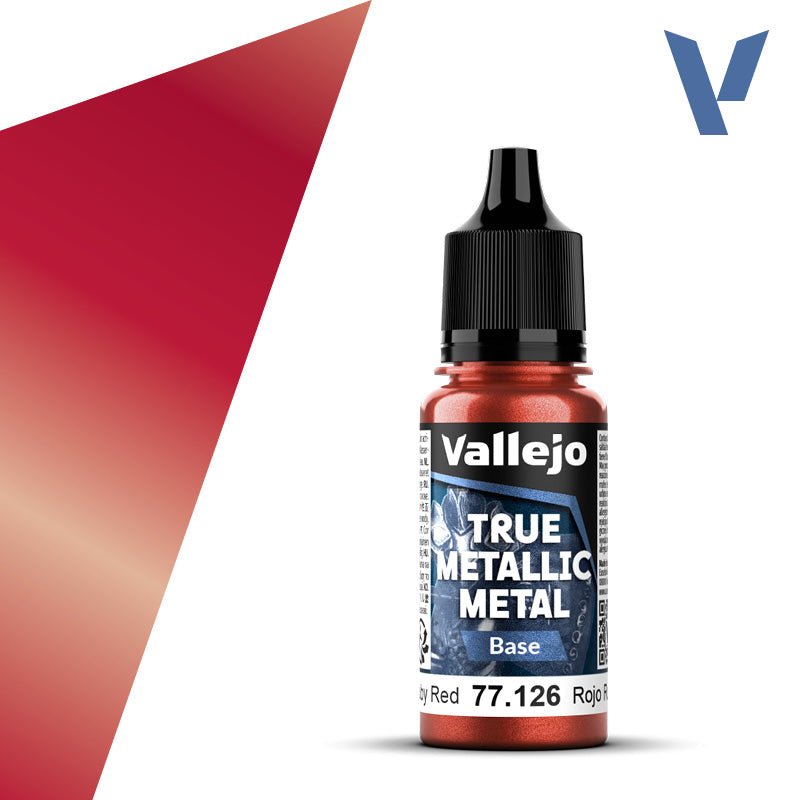 Vallejo TMM Base 126 - 18ml Ruby Red | Buy Online from The Home Crafters