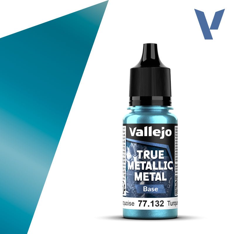 Vallejo TMM Base 132 - 18ml Hydra Turquoise | Buy Online from The Home Crafters