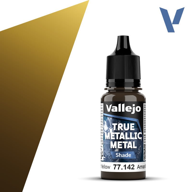 Vallejo TMM Shade 142 - 18ml Radiant Yellow | Buy Online from The Home Crafters