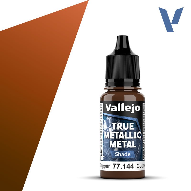 Vallejo TMM Shade 144 - 18ml Ancient Copper | Buy Online from The Home Crafters