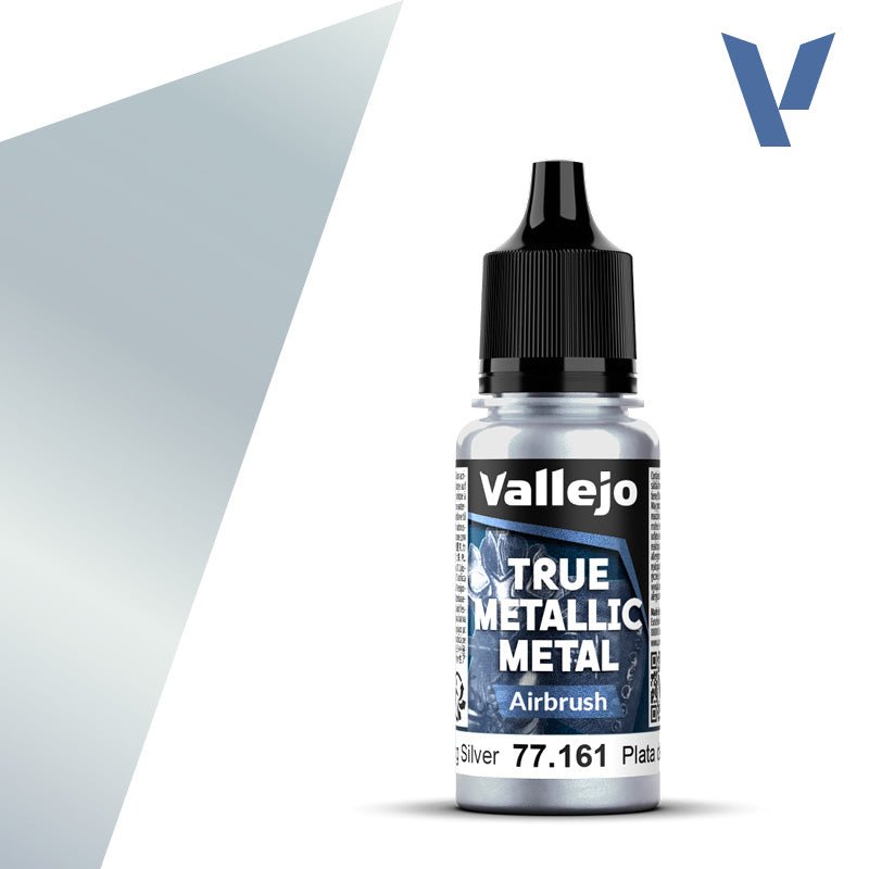 Vallejo TMM Airbrush 161 - 18ml Sterling Silver | Buy Online from The Home Crafters