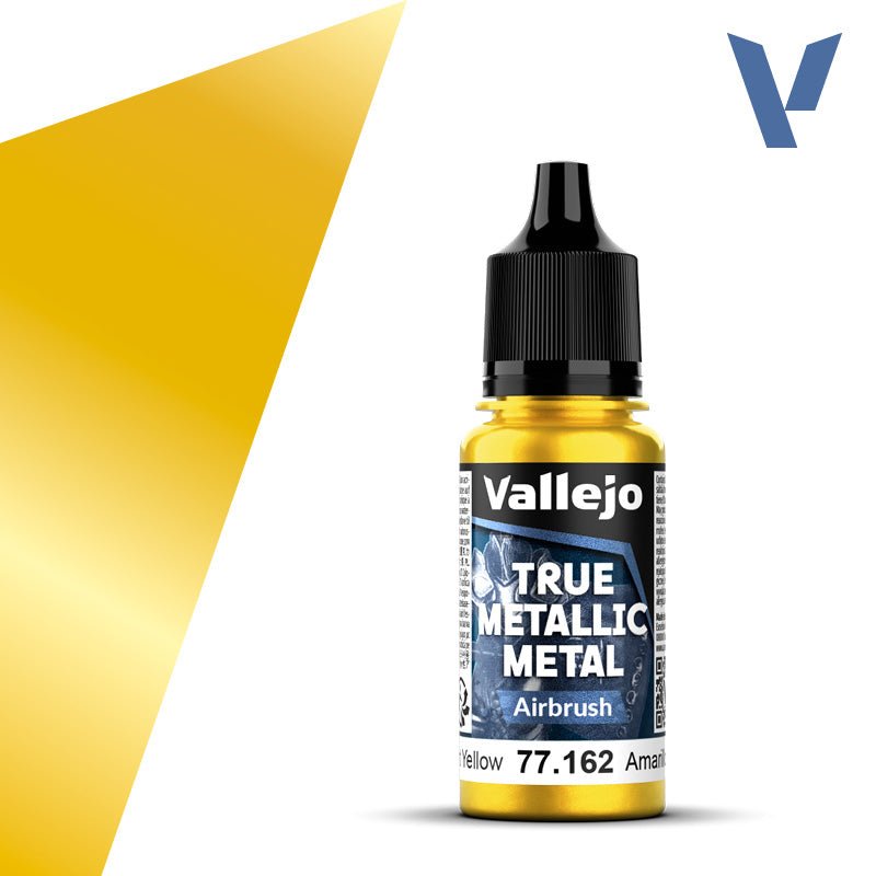 Vallejo TMM Airbrush 162 - 18ml Radiant Yellow | Buy Online from The Home Crafters