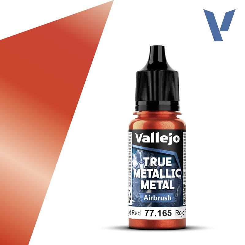 Vallejo TMM Airbrush 165 - 18ml Forged Red | Buy Online from The Home Crafters