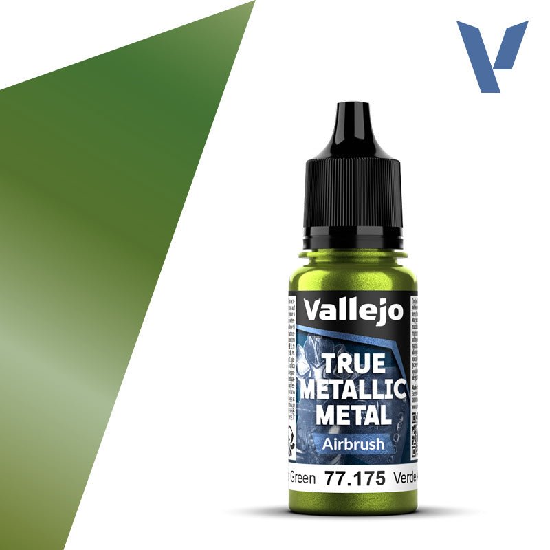 Vallejo TMM Airbrush 175 - 18ml Amber Green | Buy Online from The Home Crafters