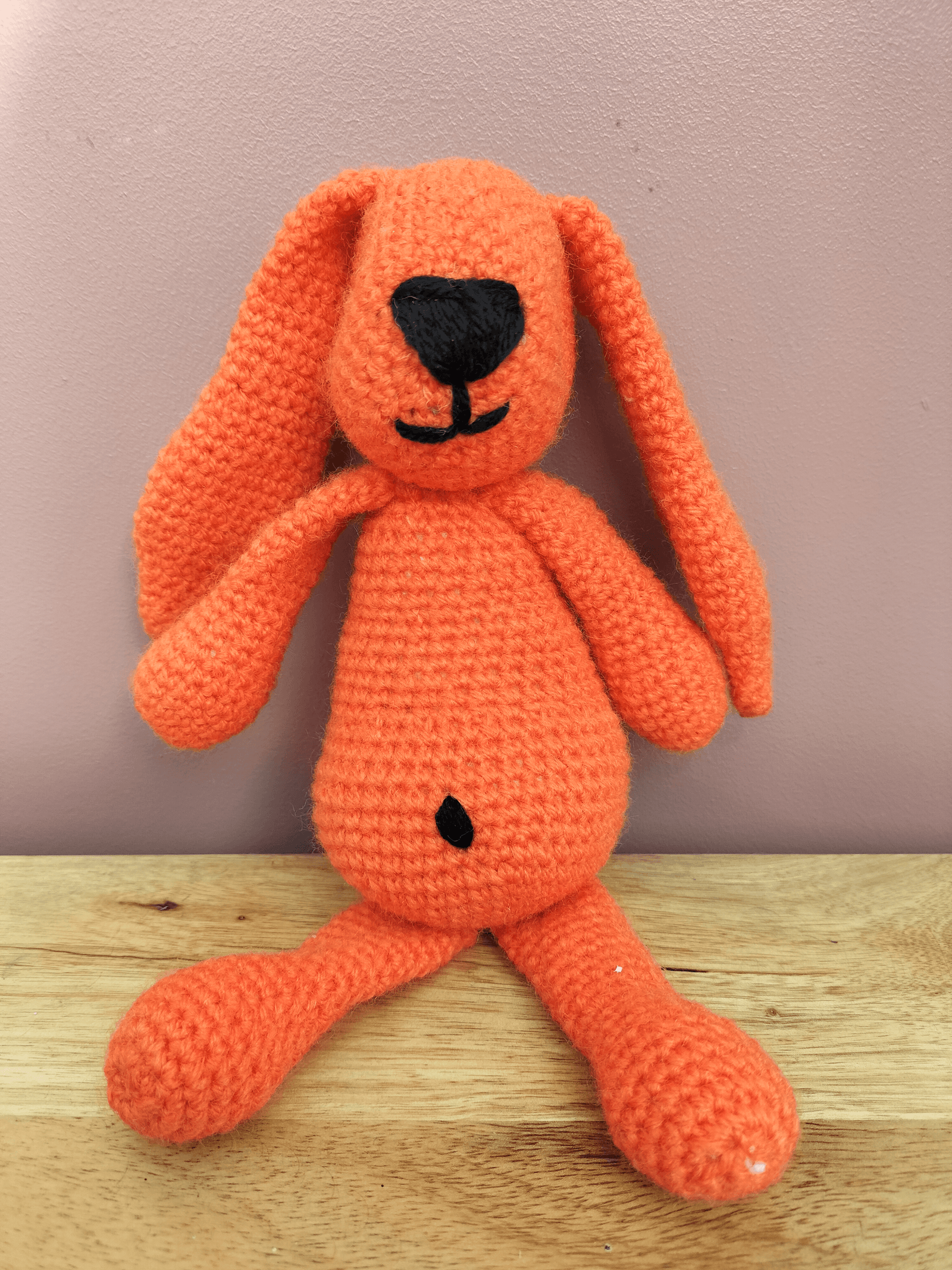 Handmade Crochet Toy: Baby the Bunny - various colours