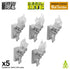 Green Stuff World: 3d Printed Resin Bits Scenery - 1:48 - 1:35 Dungeon Wall Torches For 3mm LEDs - 5pc | Buy Online from The Home Crafters