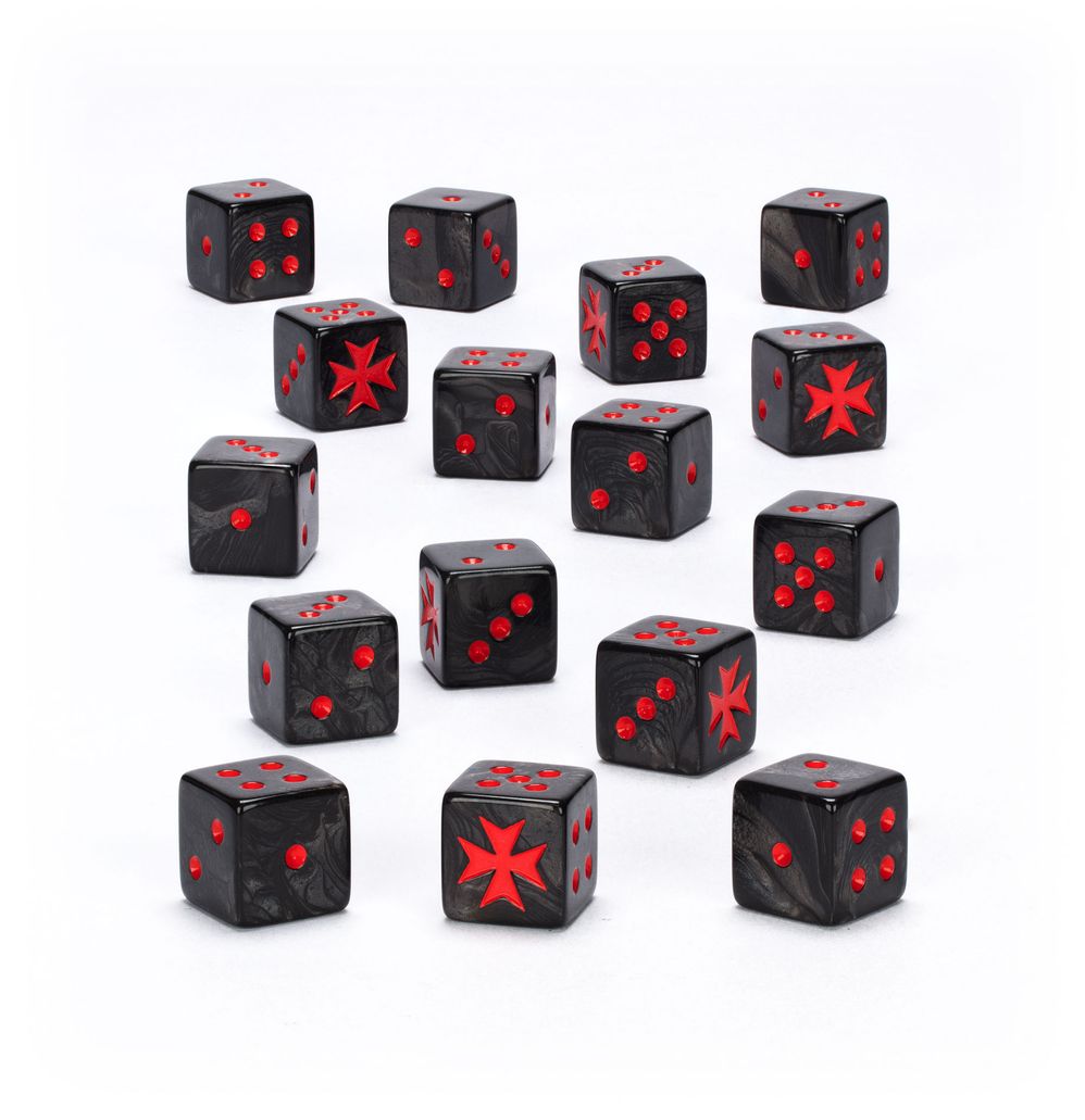 Warhammer 40000: Black Templars Dice | Buy Online from The Home Crafters