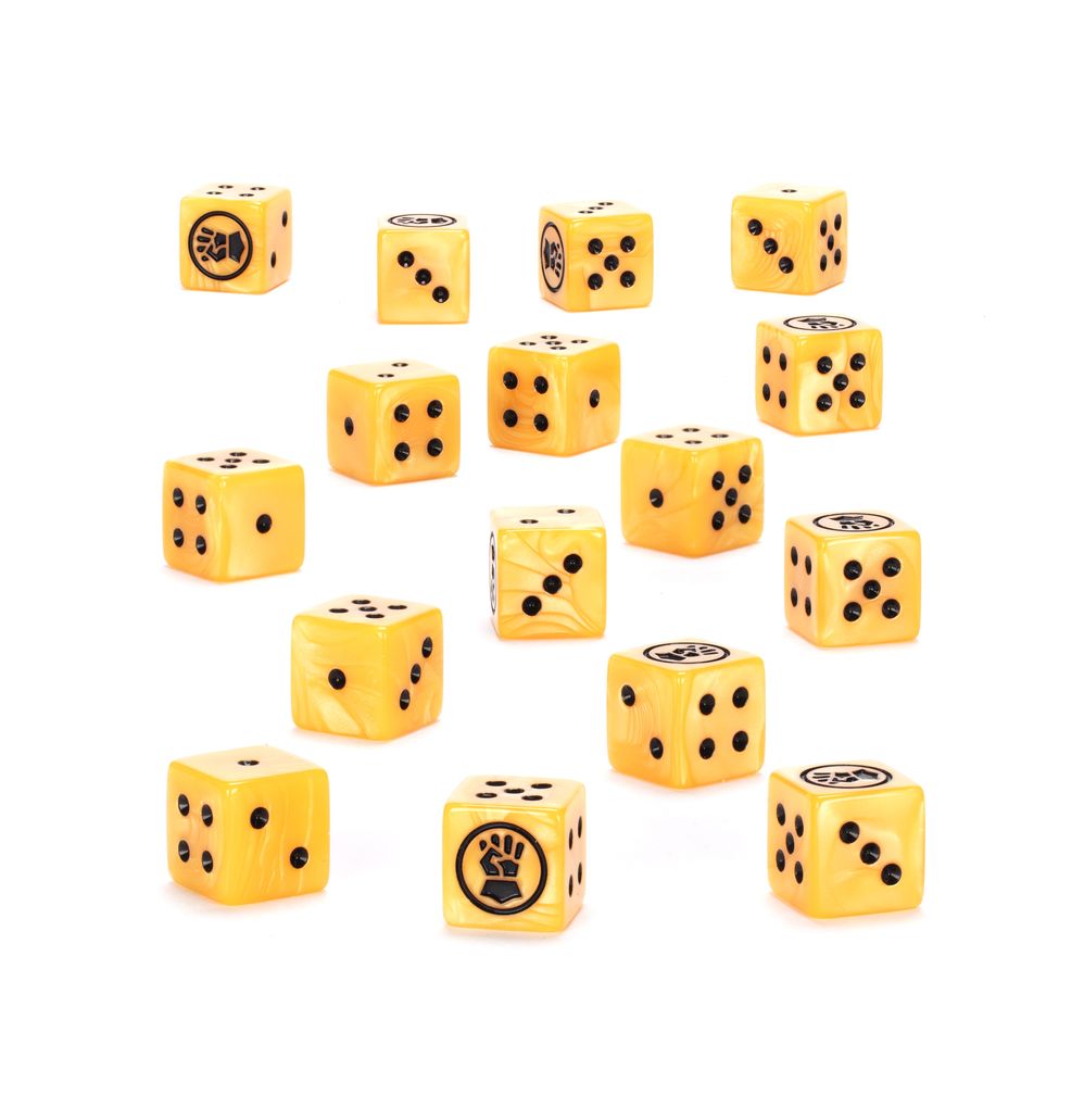 Warhammer 40000: Imperial Fists Dice | Buy Online from The Home Crafters