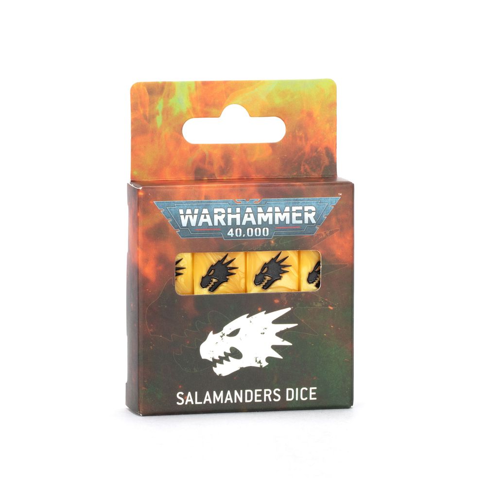 Warhammer 40000: Salamanders Dice | Buy Online from The Home Crafters