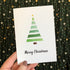 Handmade Christmas Card - Watercolour Tree