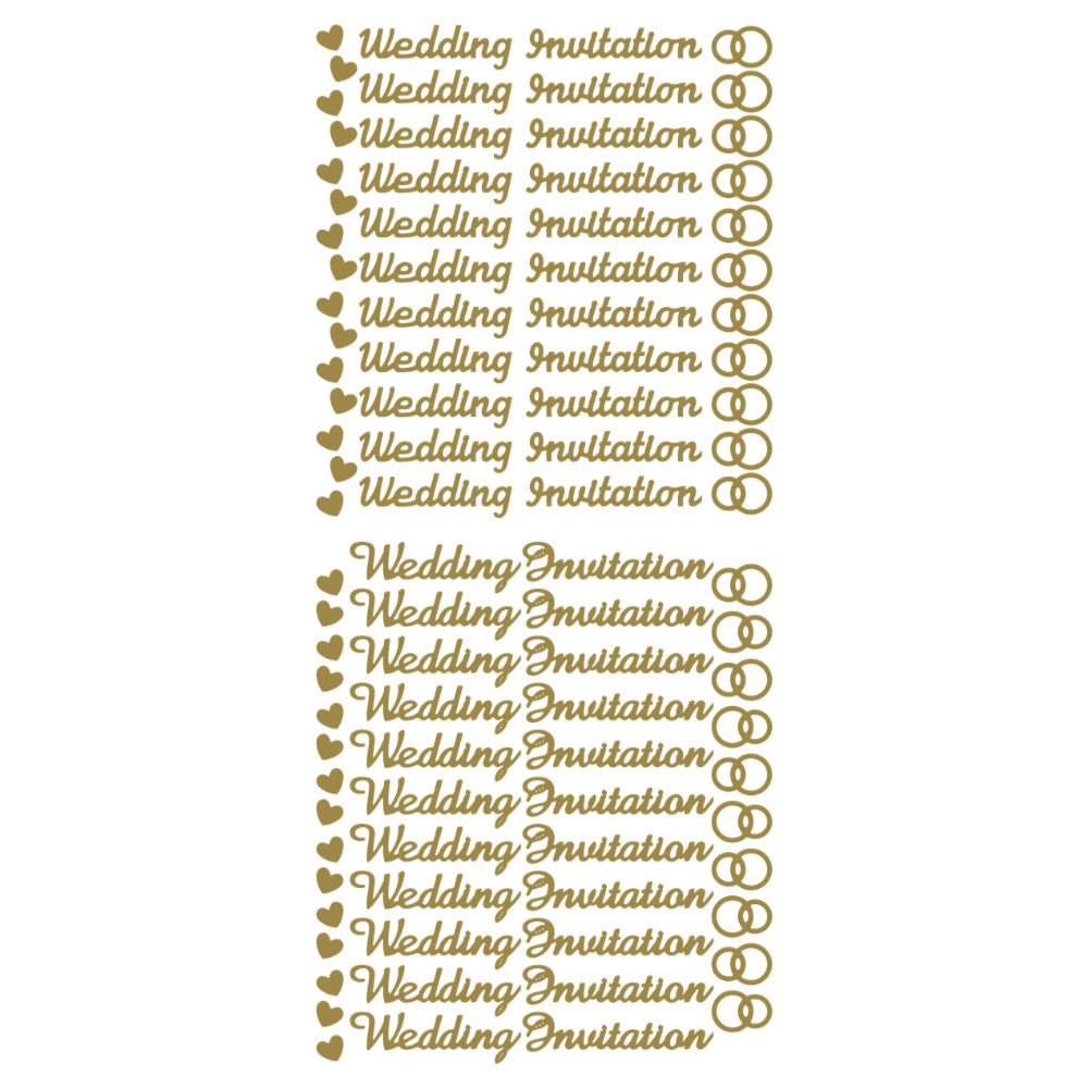 Wedding Invitation Peeloff Stickers | Buy Online from The Home Crafters