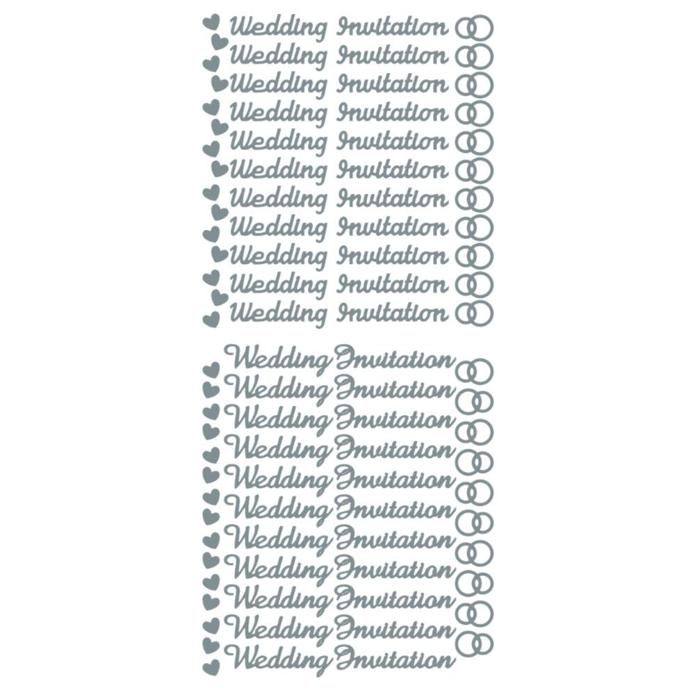 Wedding Invitation Peeloff Stickers | Buy Online from The Home Crafters