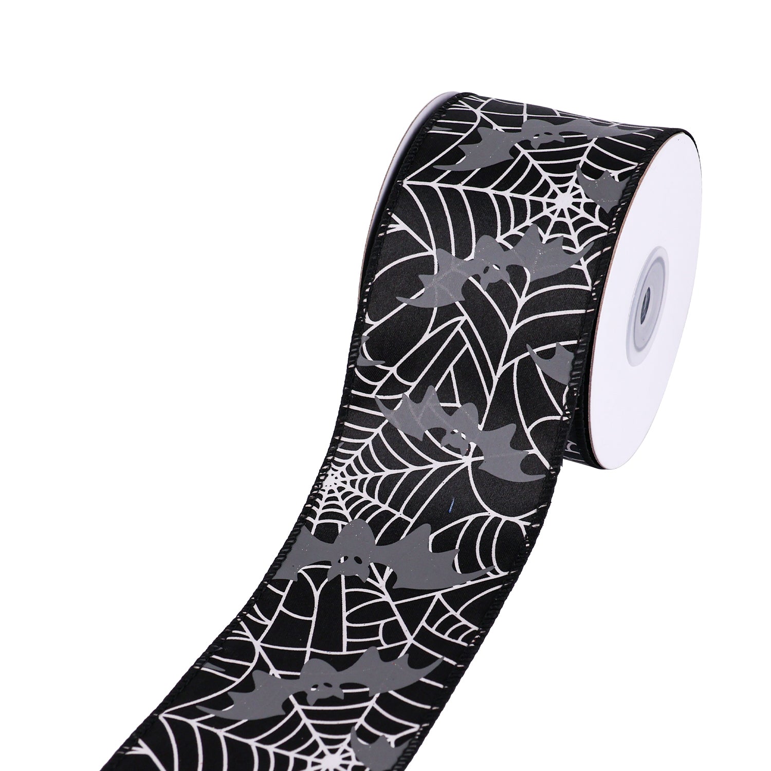 Wired Ribbon: Halloween Bat - 63mm per metre | Buy Online from The Home Crafters