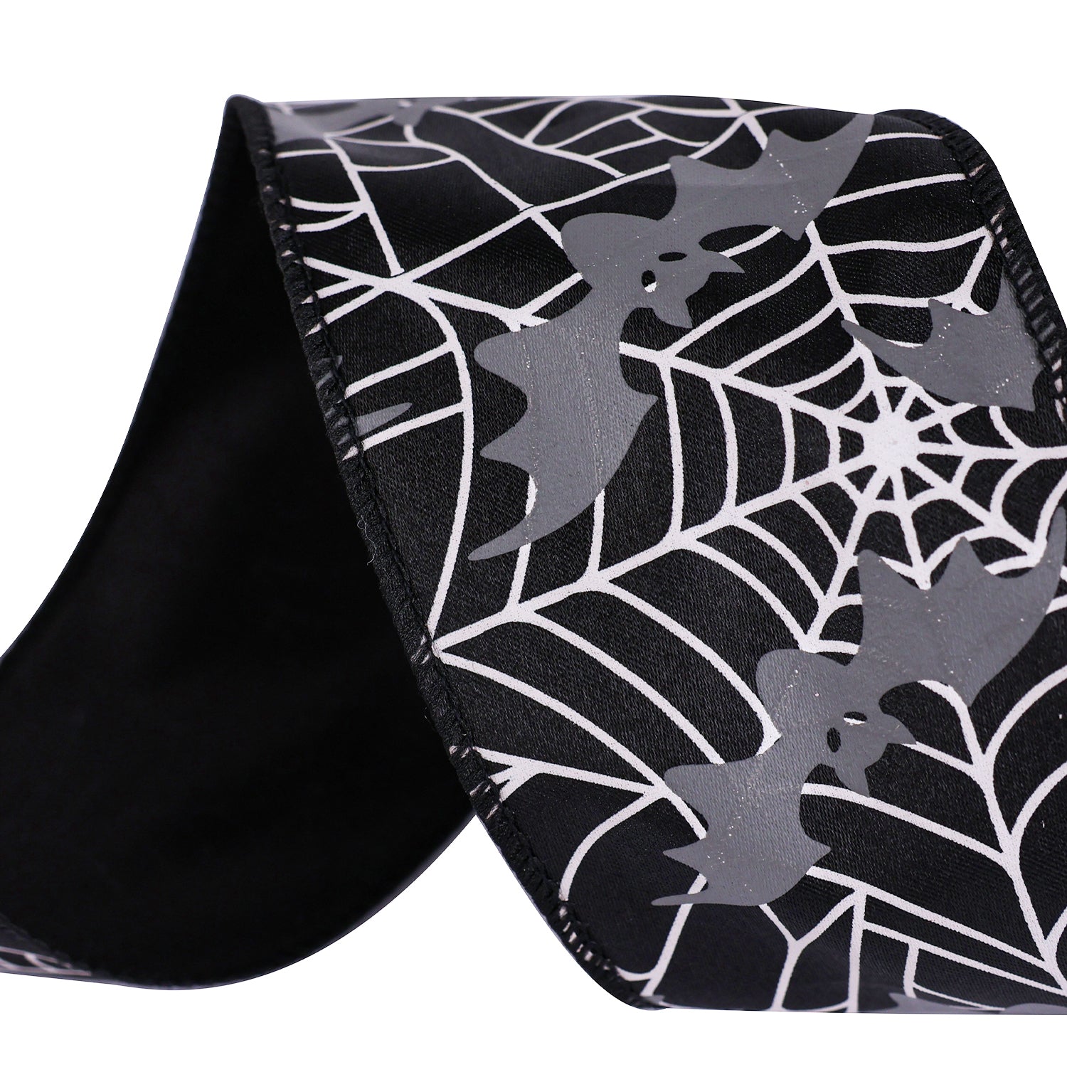 Wired Ribbon: Halloween Bat - 63mm per metre | Buy Online from The Home Crafters