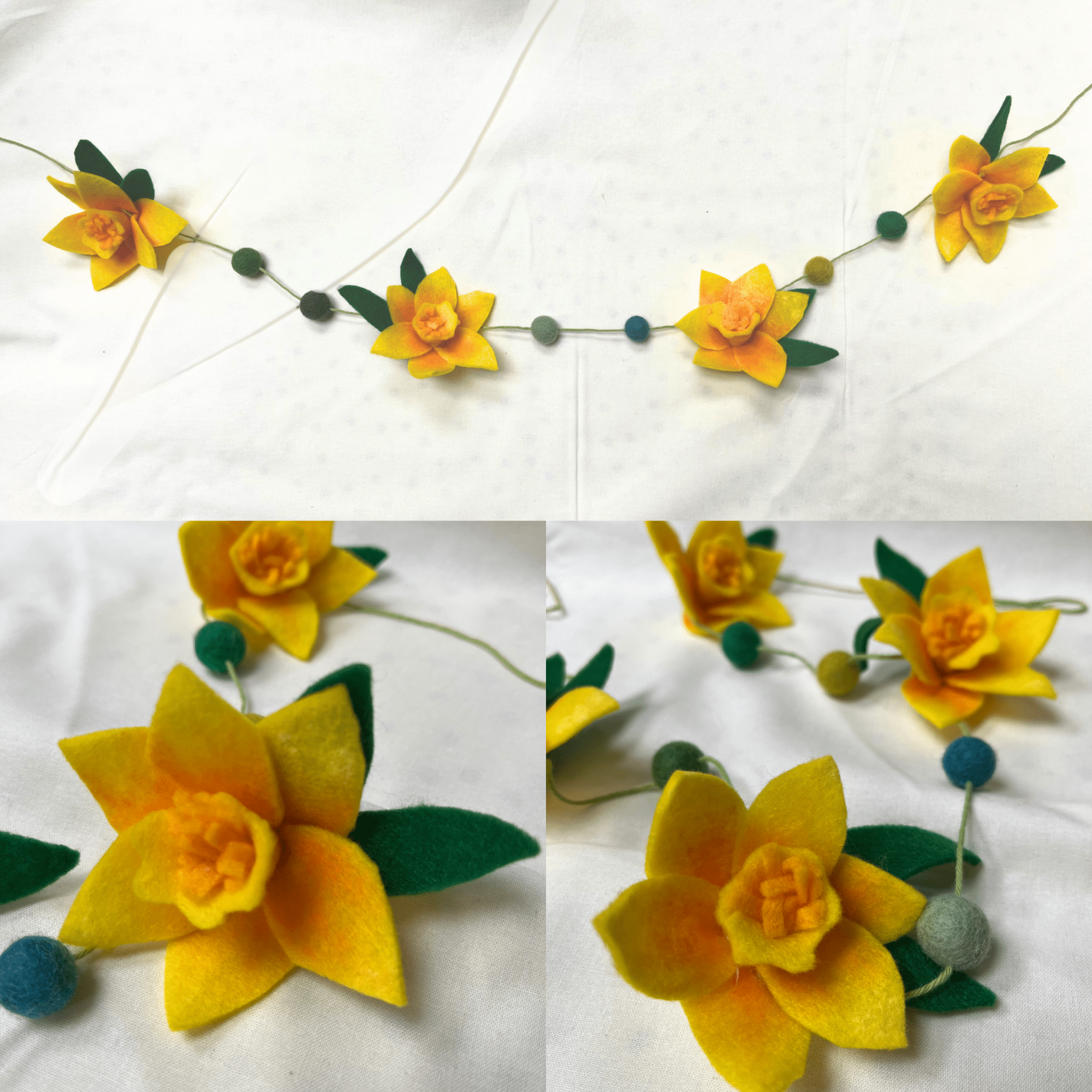 Craft for Adults: Daffodil Felt Garland Saturday 7th March - 10am | Buy Online from The Home Crafters