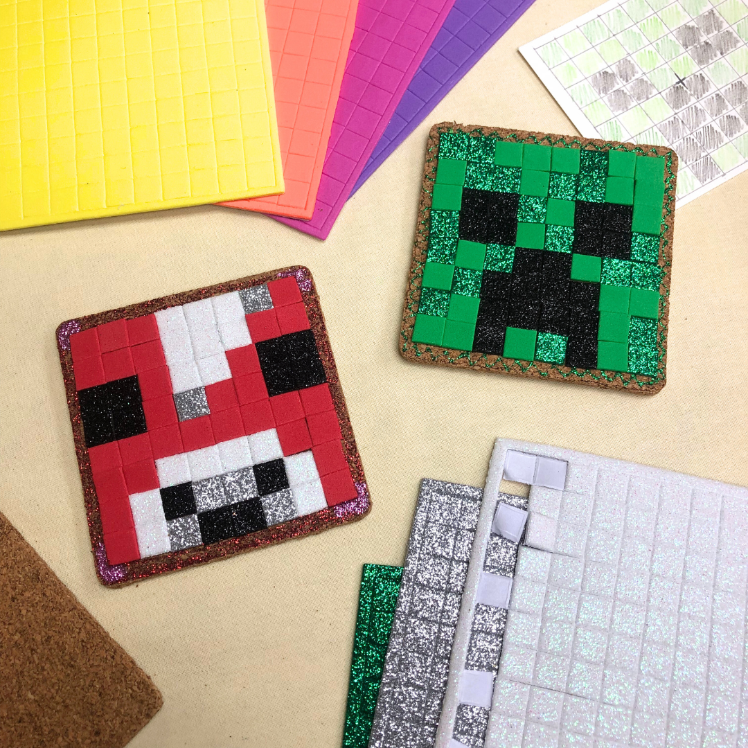 Crafting for Kids: Minecraft Mosaic Pixel Art Coasters - Friday 9th August