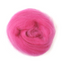 Natural Wool Roving: 10g: Bright Pink