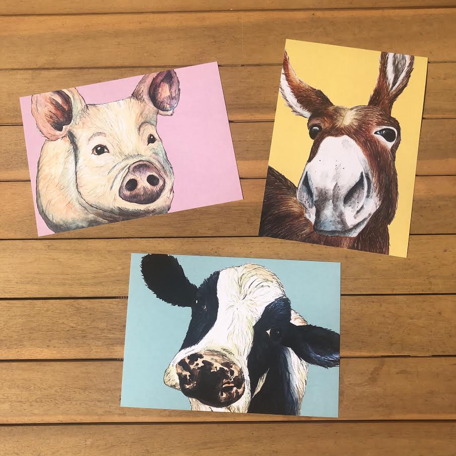 Original Wildlife Art Print - A5