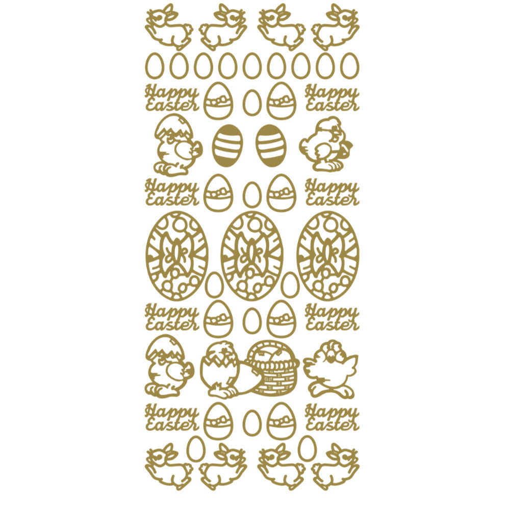 Easter Festive Peel Off Stickers for Card Making
