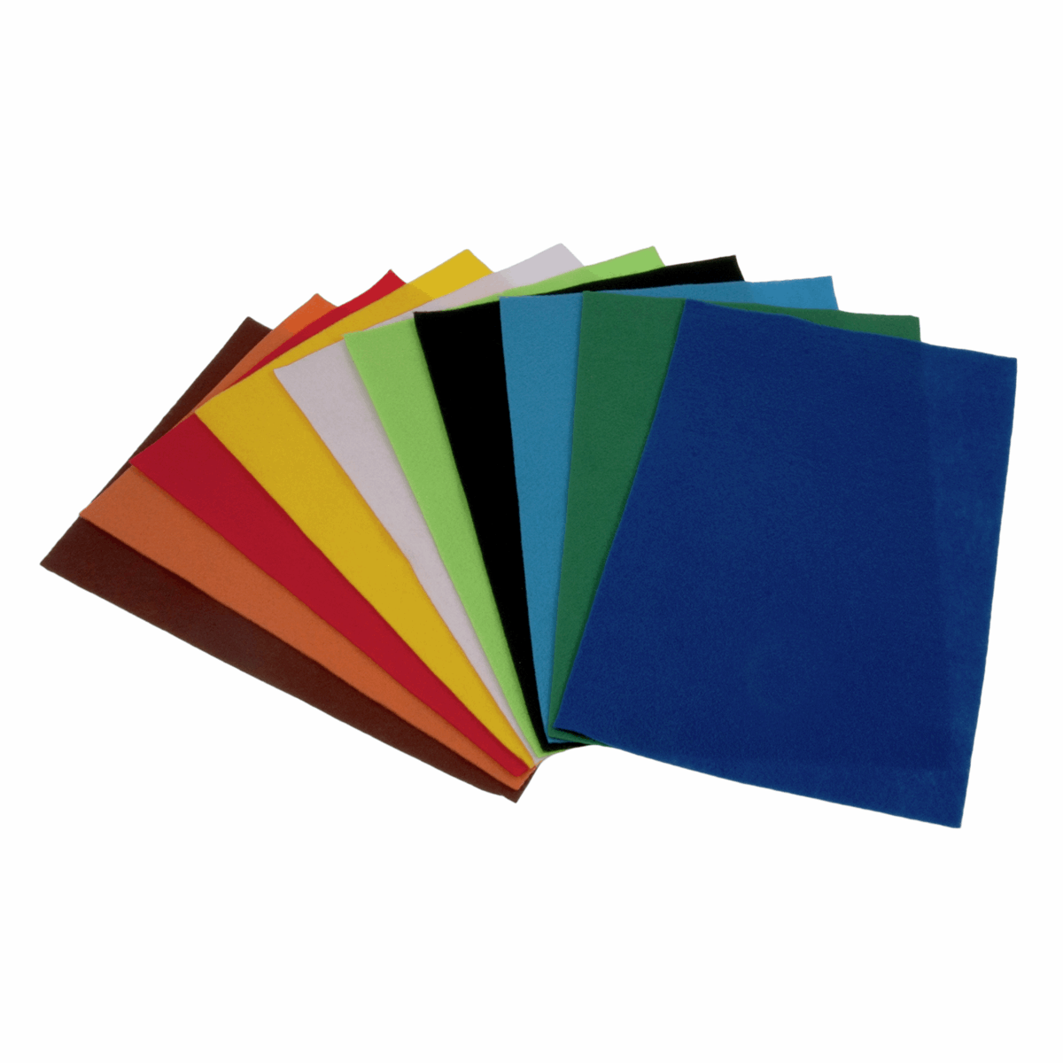 10 Piece Assorted Acrylic Felt Bundle: 30 x 20cm | Buy Online from The Home Crafters