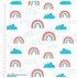 100% Cotton Fabric - Rainbows & Clouds - 43' | Buy Online from The Home Crafters