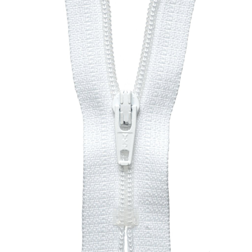 Standard Nylon Closed End Dress/Skirt Zip 501 - White