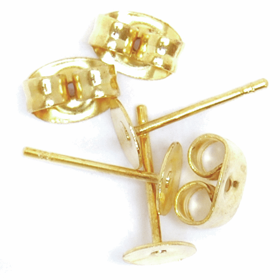 Trimits Flat Stud & Scroll Ear Post - 4pk