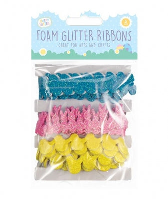 Easter - Self Adhesive Foam Glitter Ribbons