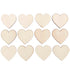 Wooden Hearts Large - 12pc