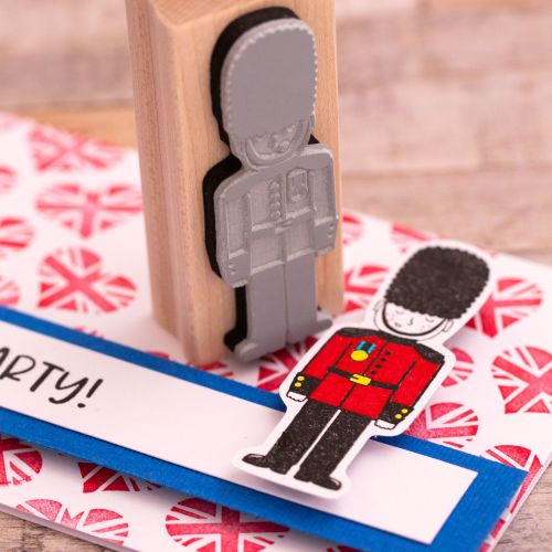 Skull & Cross Buns Artisan Rubber Stamp - Royal Guard