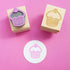 Skull & Cross Buns Mini Artisan Rubber Stamp - Cherry Cupcake