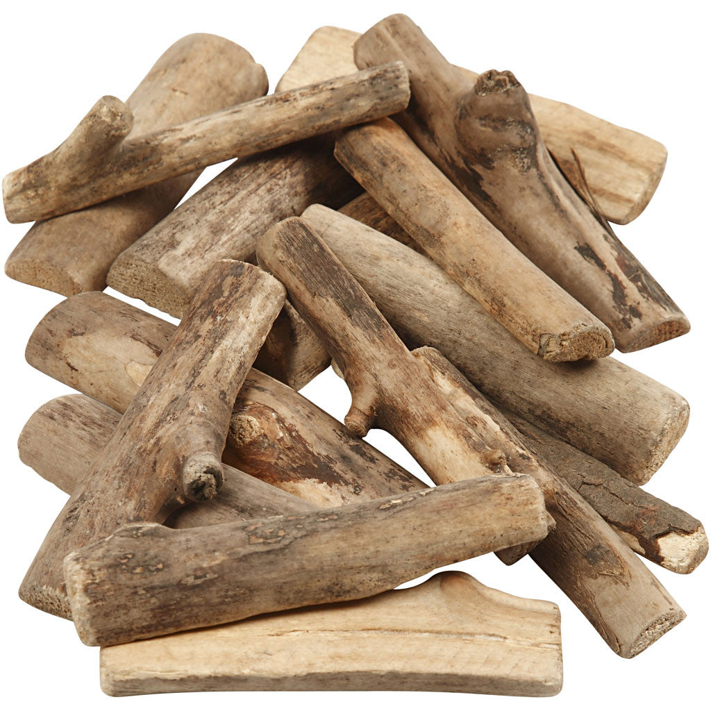 Natural Rustic Wood Sticks - 600g