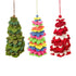 Handmade Needle Felt Hanging Christmas Decoration - Funky Christmas Tree