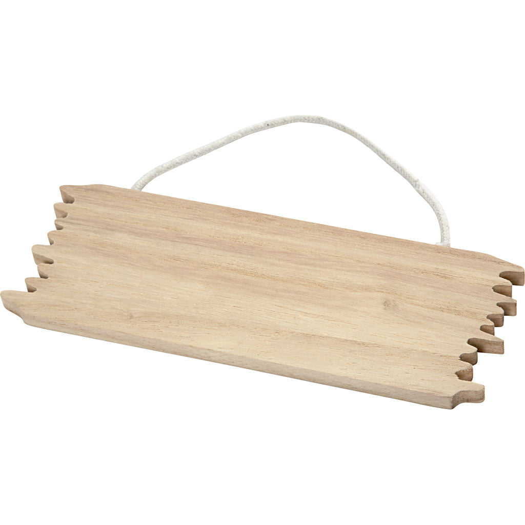 Lightweight Wooden Sign