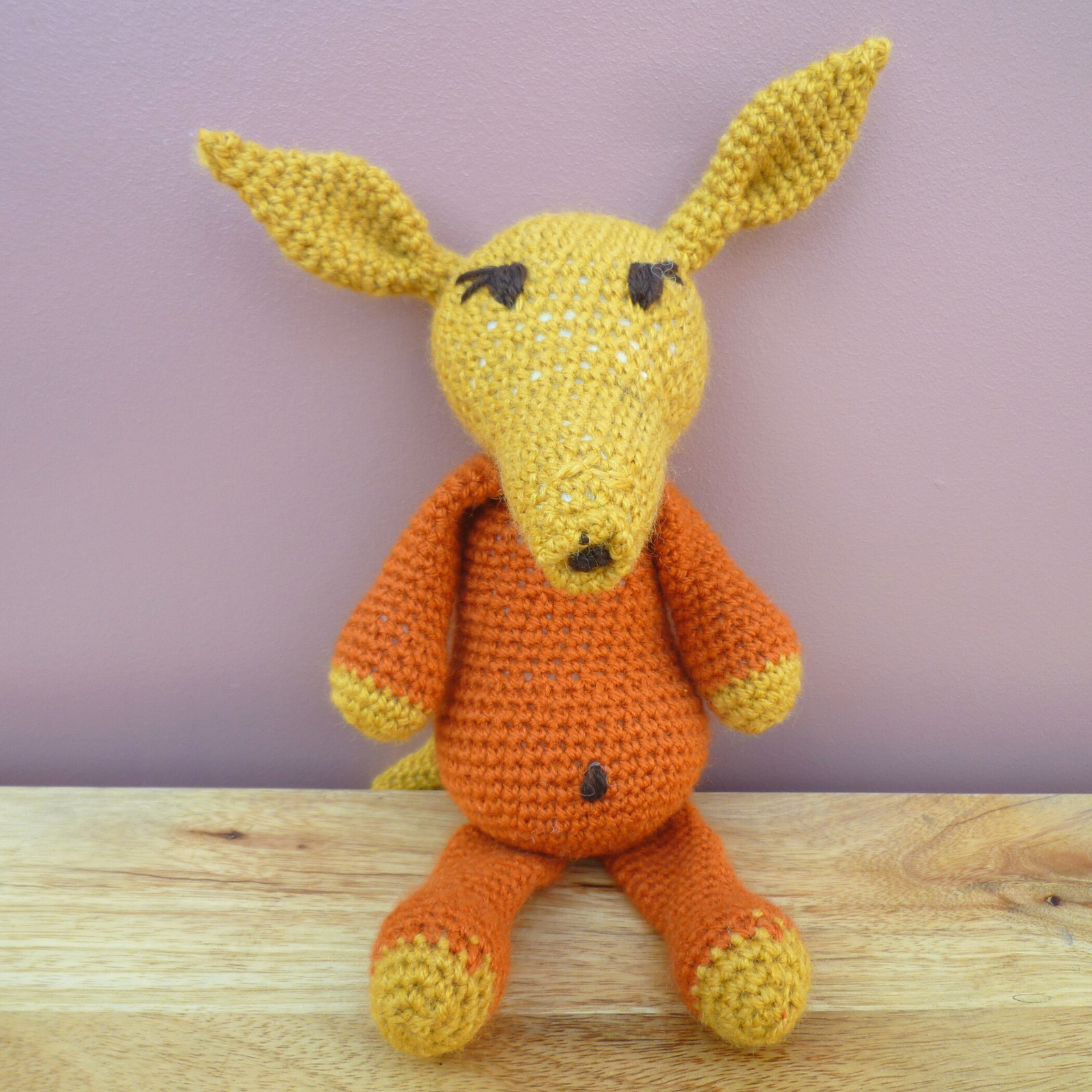 Handmade Crochet: Anvil the Aardvark