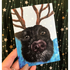 Handmade Christmas Card - Giz the Reindeer