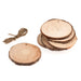 5cm Round Hanging Wooden Slices: 6pc | Buy Online from The Home Crafters