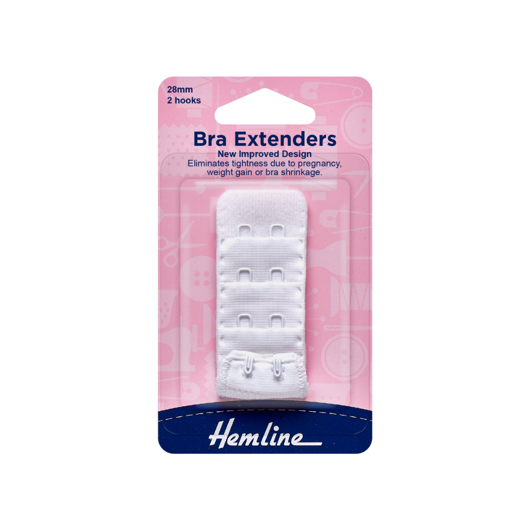 Hemline Bra Back Extender - choice of colour & size
