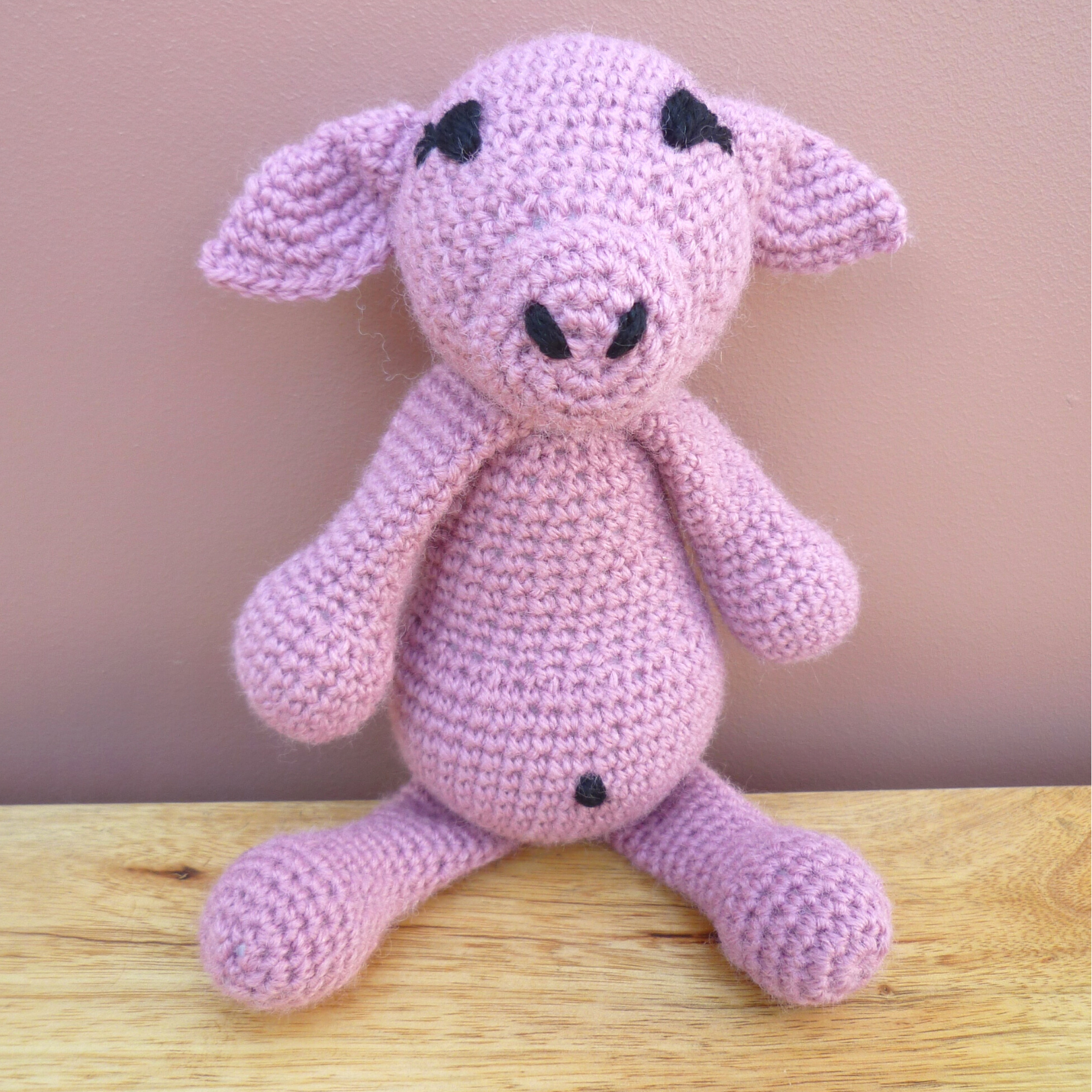Handmade Crochet: Honey the Pig