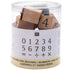 Paper Poetry Wooden Stamp Tub with Ink Pad - Numbers 15pc