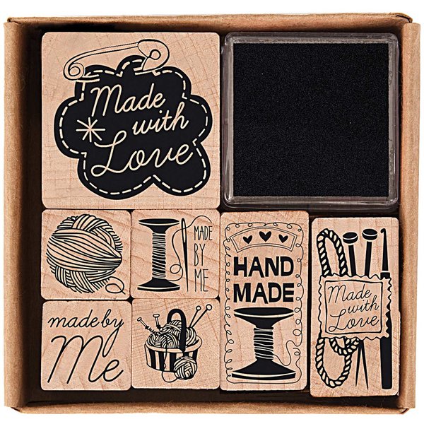 Paper Poetry Stamp Set - Handmade