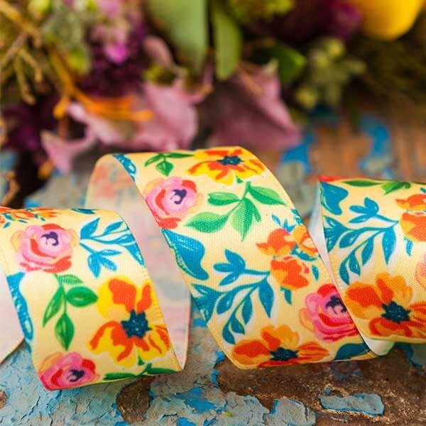 Berisfords Ribbon: Bloom Yellow - 25mm
