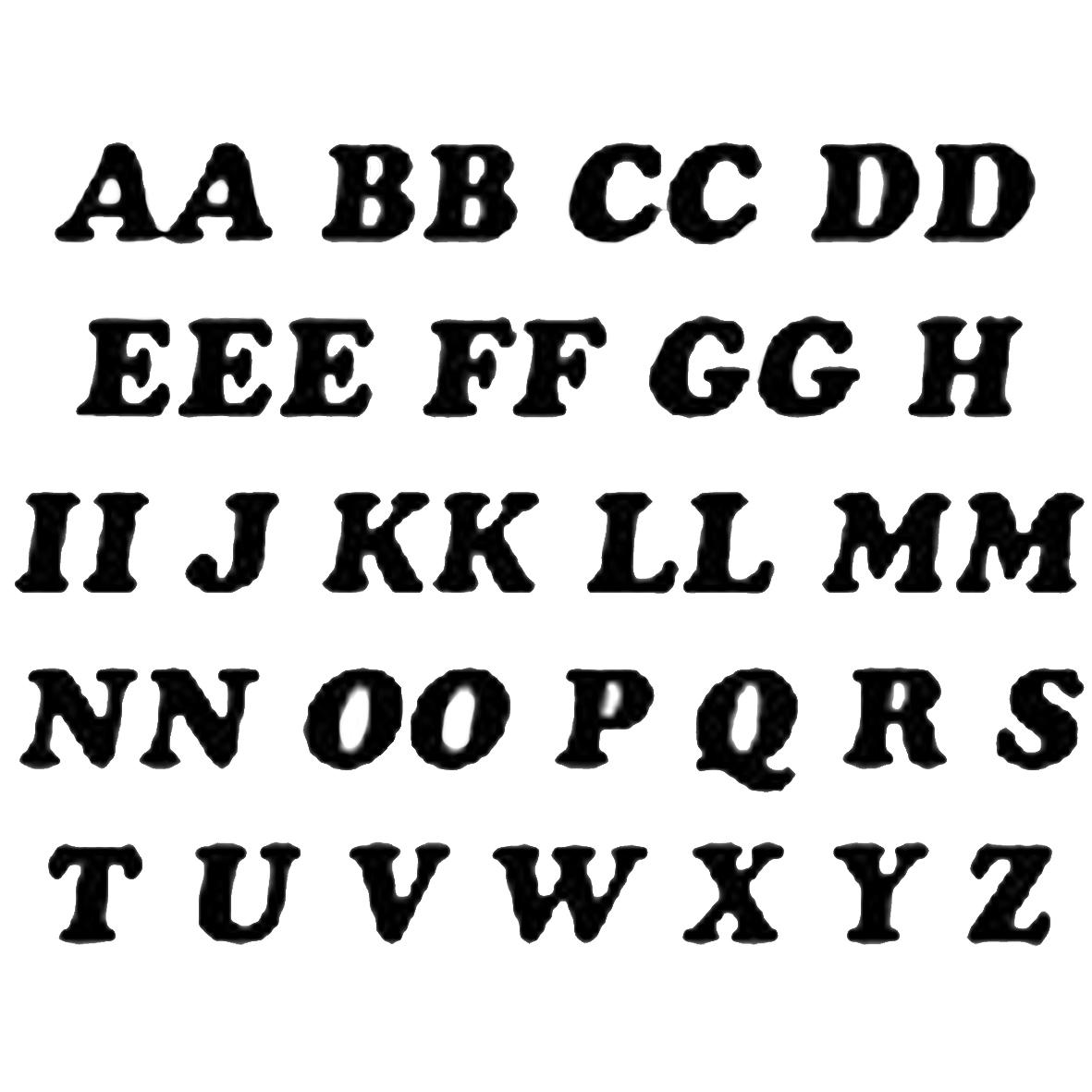 Iron On Letters - various