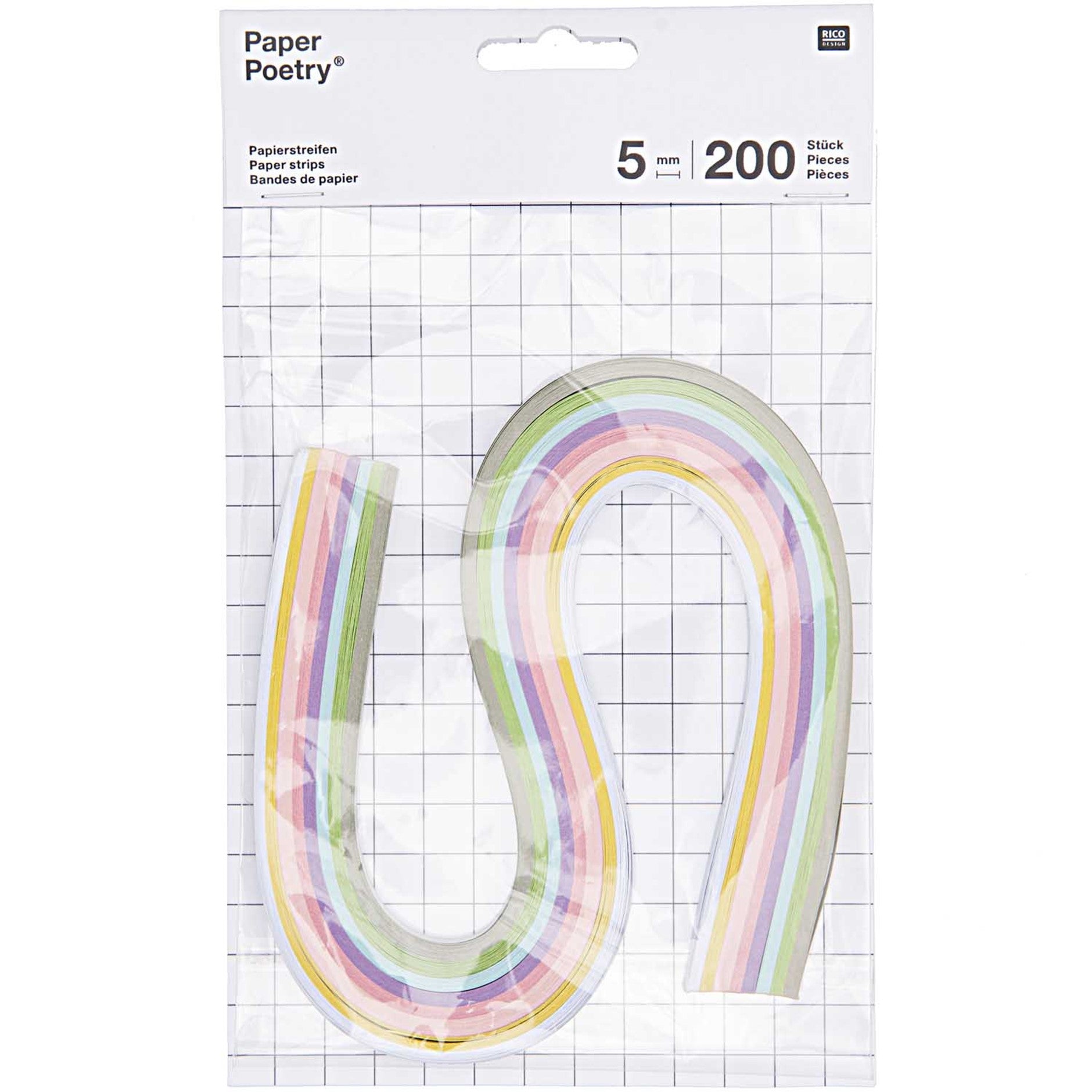 Paper Poetry Quilling Papers: 5mm Strips - 200pc