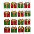 Christmas Craft Embellishments: Sparkly Parcels Toppers - 16pk