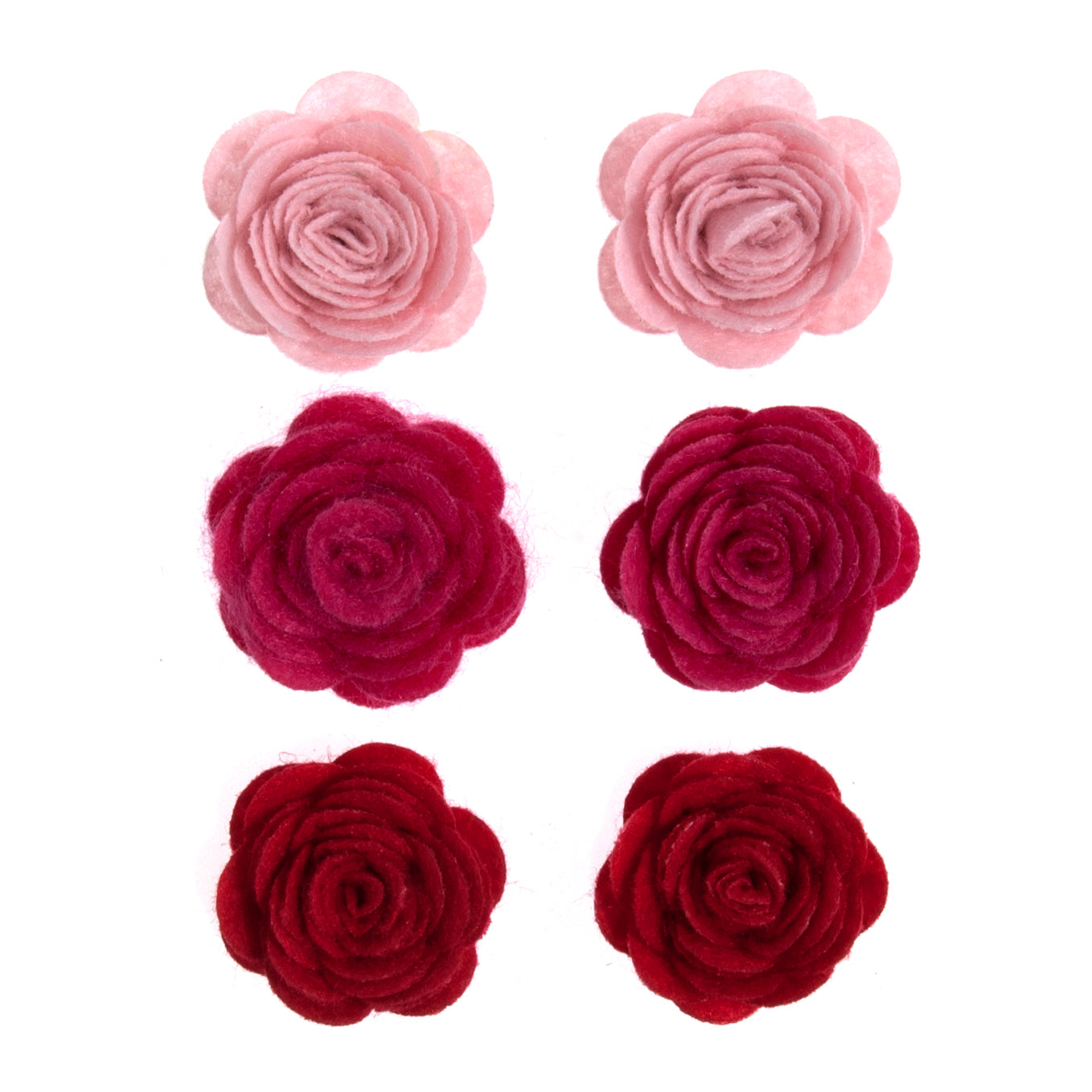 Craft Embellishments: Rose: Pinks: 6pk