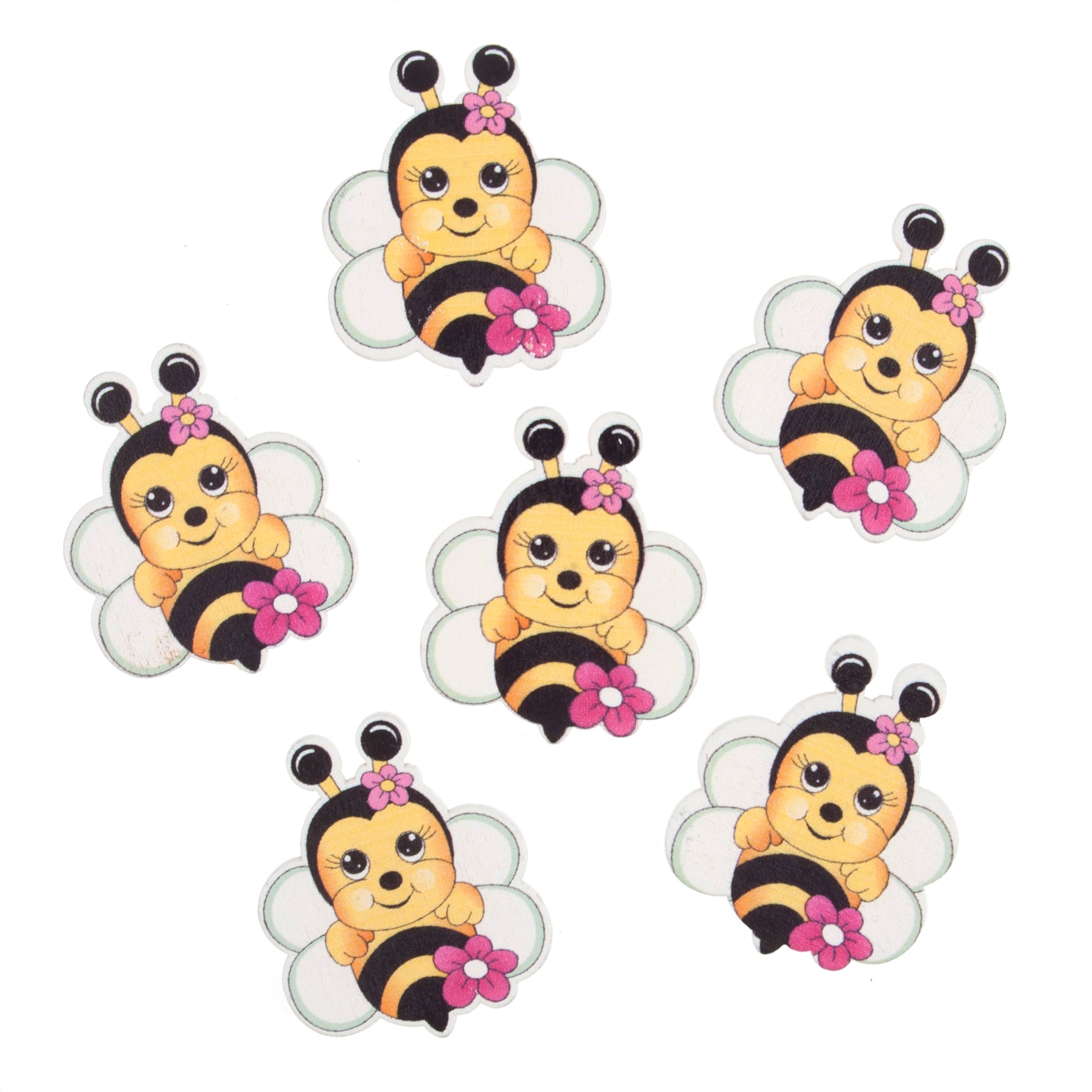 Craft Embellishments: Baby Bumble Bees - 6pk