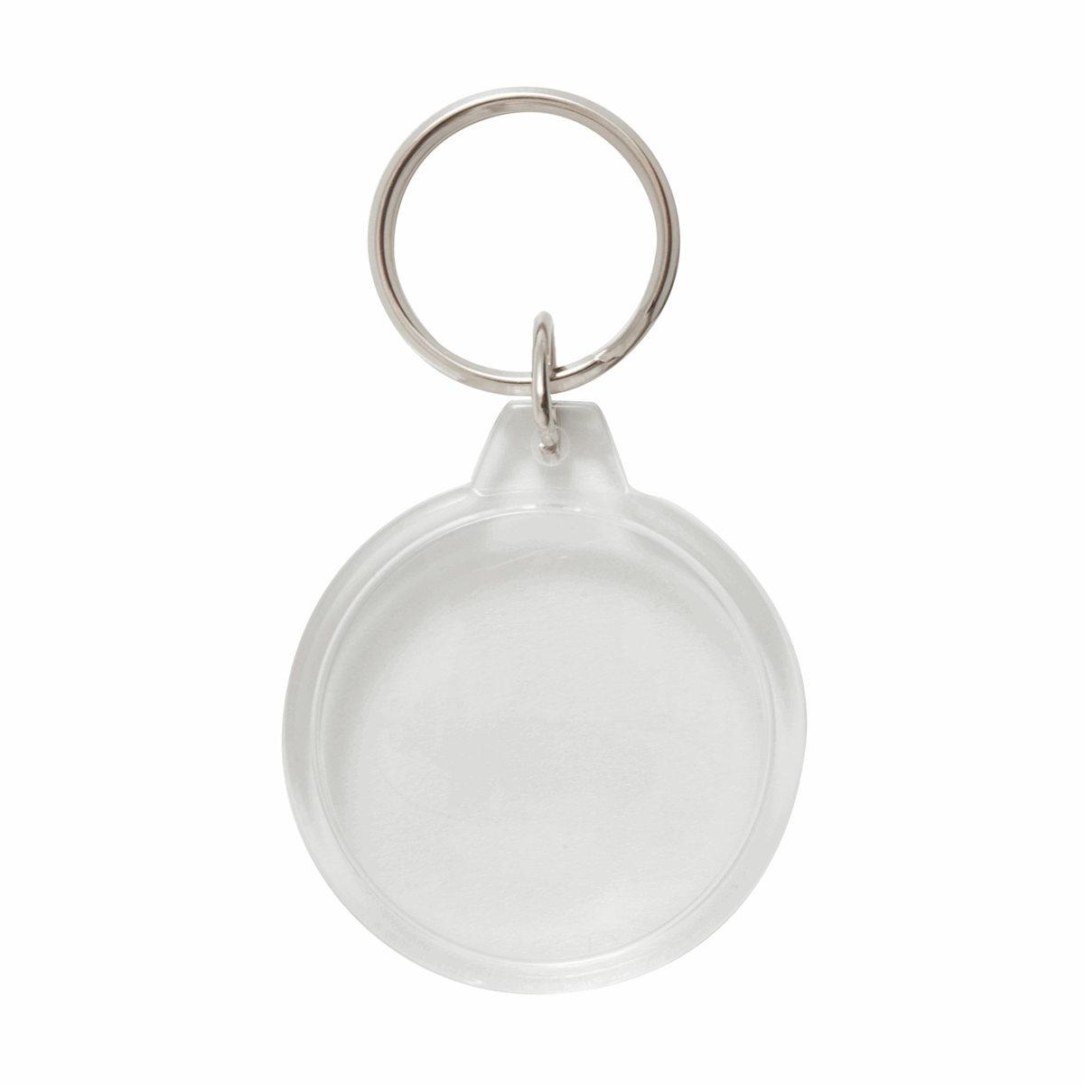 Trimits Clear Keyring Key Fob - Round