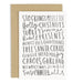 Christmas Words Christmas Card | Buy Online from The Home Crafters